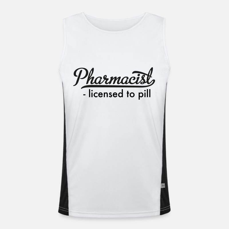 Apotheker Funktionelles Kontrast-Tank Top für Männer 