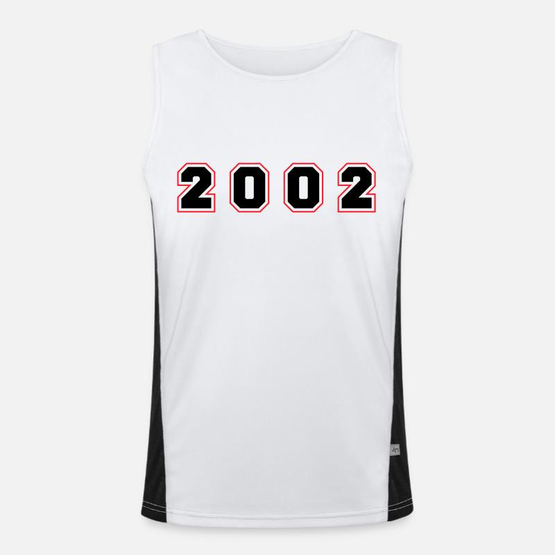 Numéro de l’année 2002 Débardeur respirant contrasté Homme 