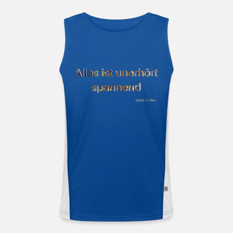 #Alles ist unerhört spannend Funktionelles Kontrast-Tank Top für Männer 