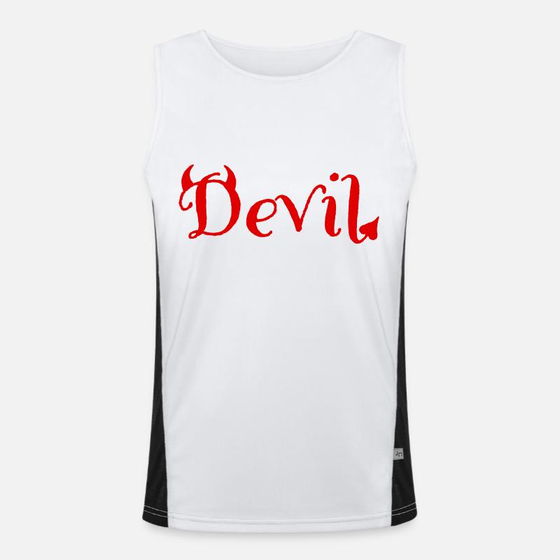 Devil Men's Functional Contrast Tank Top 