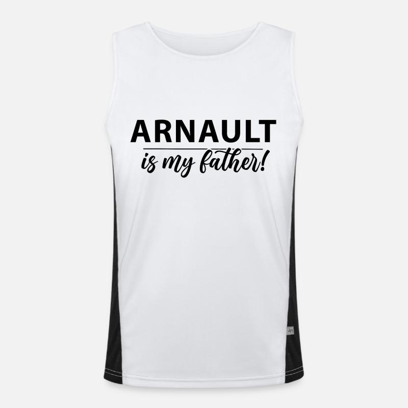 Arnault est mon père ! Débardeur respirant contrasté Homme 