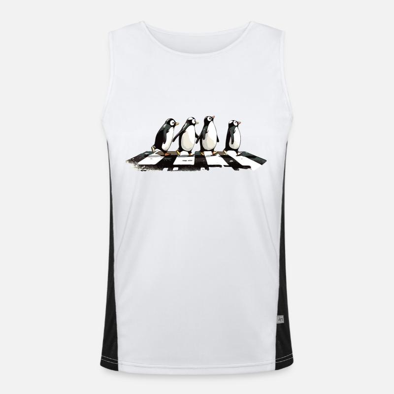 Pinguine Funktionelles Kontrast-Tank Top für Männer 