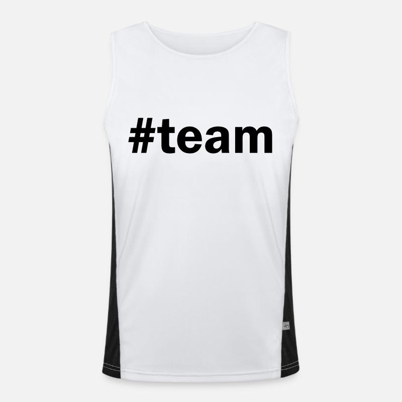 #team TEAM Men's Functional Contrast Tank Top 