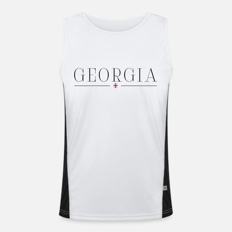 Georgien: Tradition, Gastfreundschaft, Stolz Funktionelles Kontrast-Tank Top für Männer 