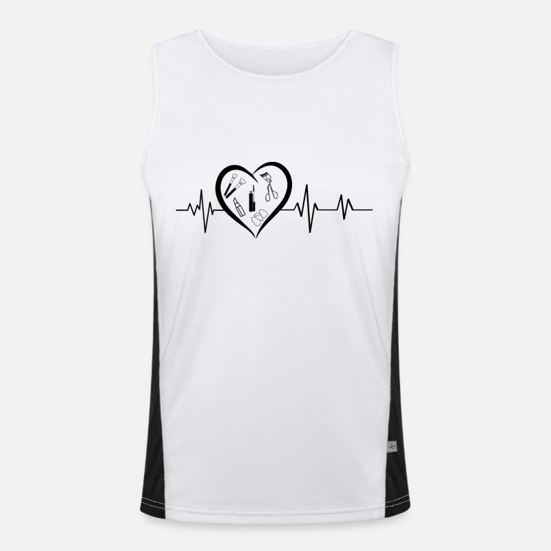 Heartbeat Makeup Men's Functional Contrast Tank Top 