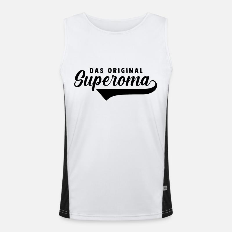 Großmutter Oma Funktionelles Kontrast-Tank Top für Männer 