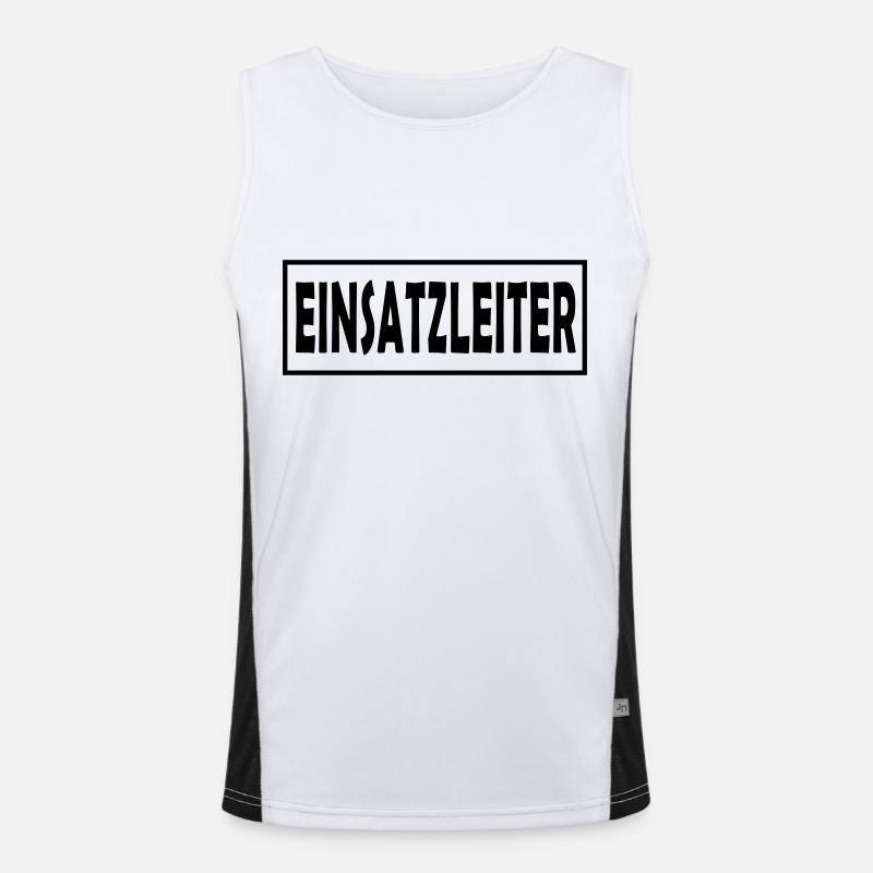 Einsatzleiter 01 - einfarb Funktionelles Kontrast-Tank Top für Männer 