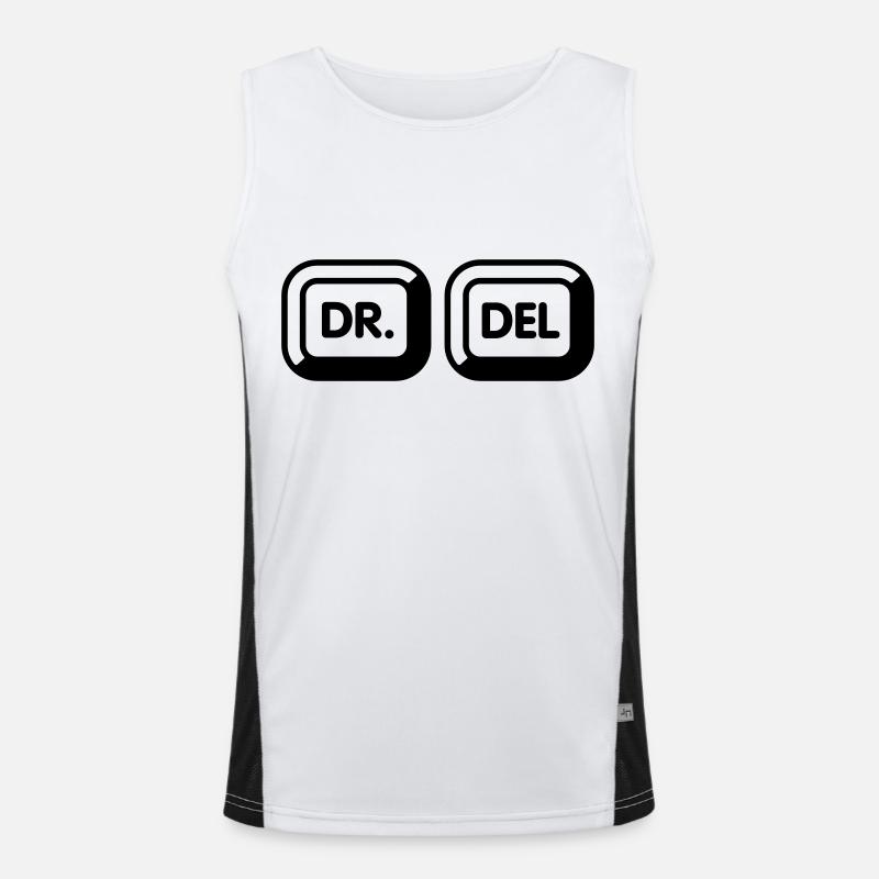 Doktor delete | 1c Funktionelles Kontrast-Tank Top für Männer 