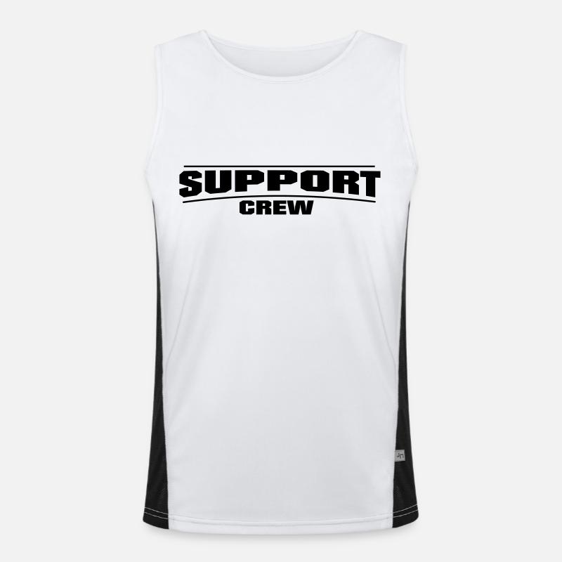 Support Crew Funktionelles Kontrast-Tank Top für Männer 