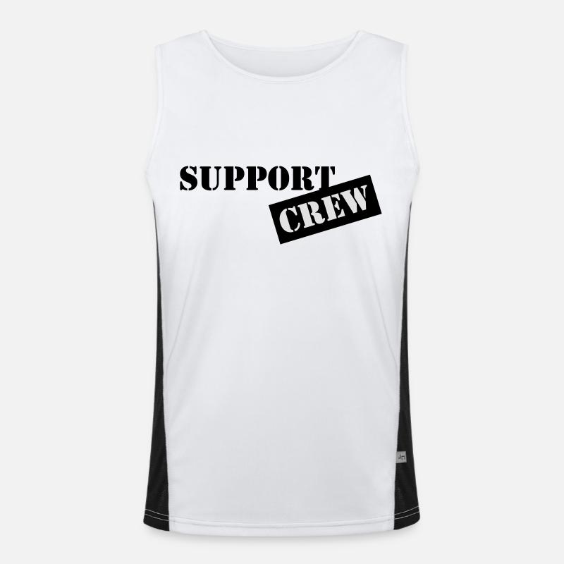 support crew Men's Functional Contrast Tank Top 