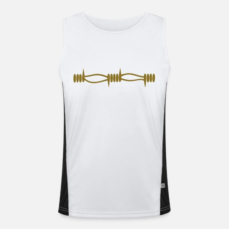Barbed wire Men's Functional Contrast Tank Top 
