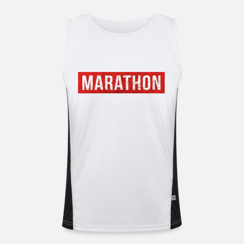 Marathon Funktionelles Kontrast-Tank Top für Männer 