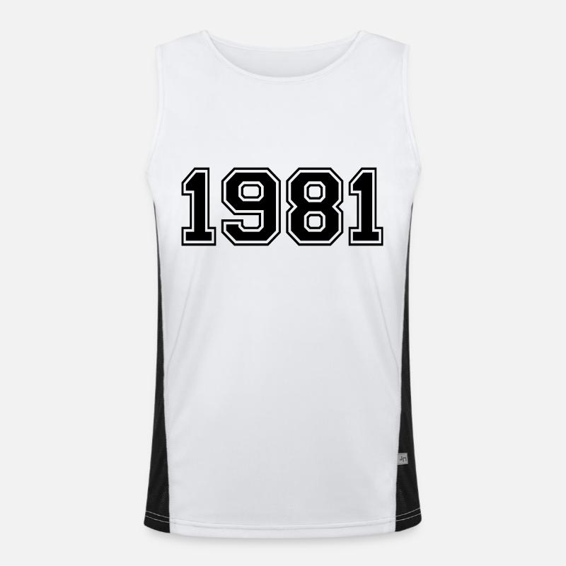 1981 Funktionelles Kontrast-Tank Top für Männer 