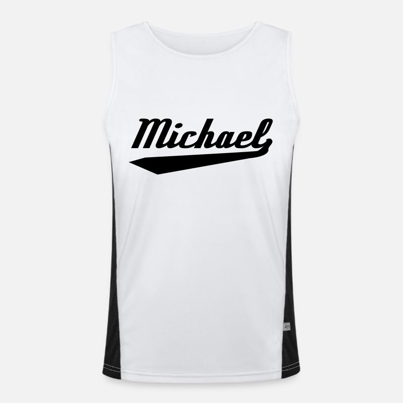 michael_unterstrichen Funktionelles Kontrast-Tank Top für Männer 