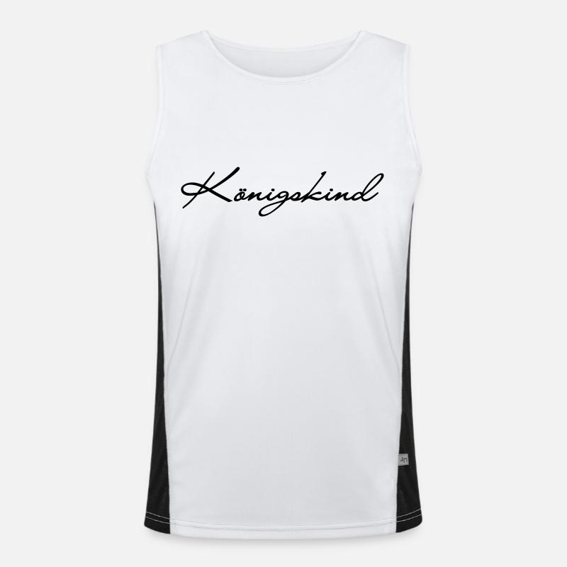 Königskind Funktionelles Kontrast-Tank Top für Männer 