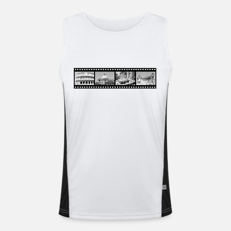 Impressionen von Rom Funktionelles Kontrast-Tank Top für Männer 