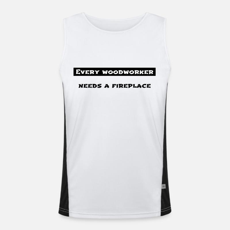 carpenter joke carpenter present cabinetmaker Funktionelles Kontrast-Tank Top für Männer 