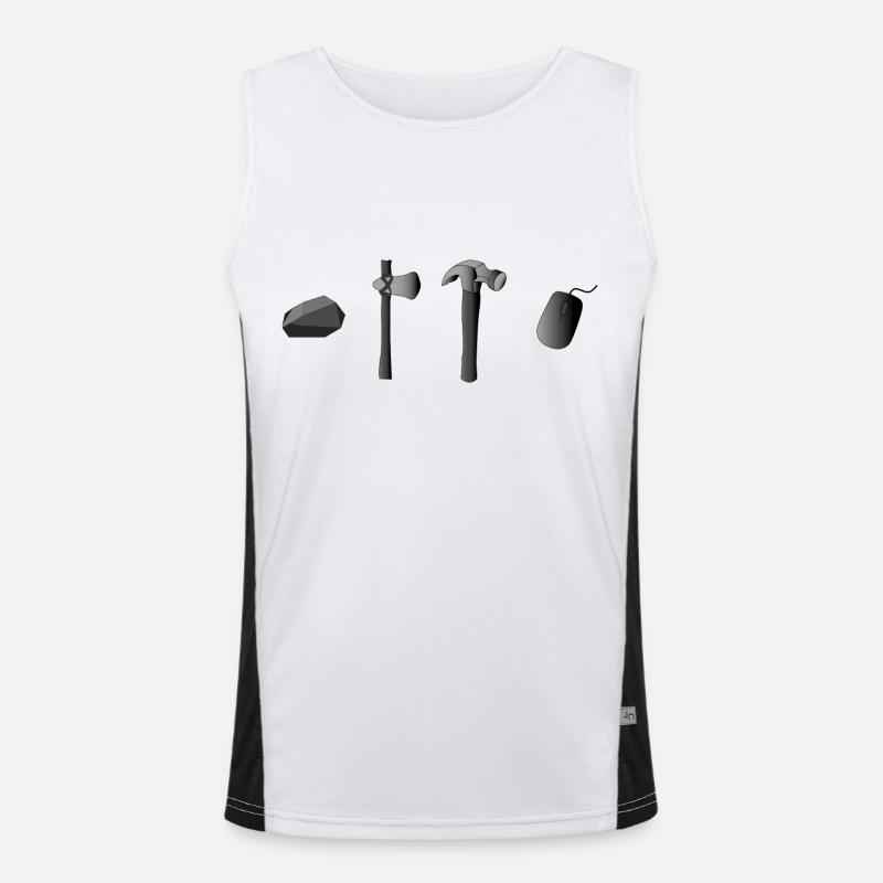 Toololution Funktionelles Kontrast-Tank Top für Männer 