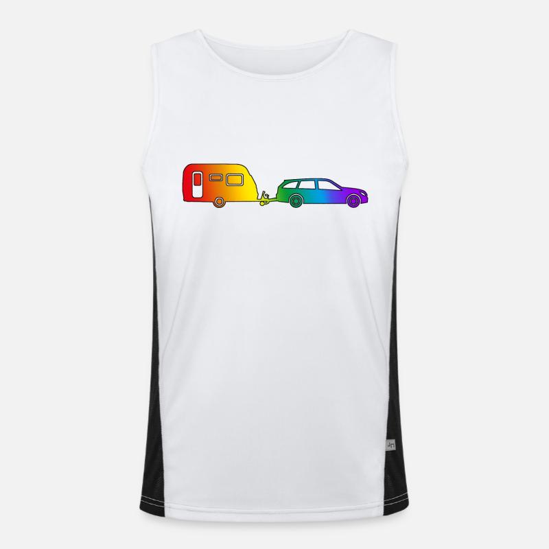 Gespann pride rand Funktionelles Kontrast-Tank Top für Männer 