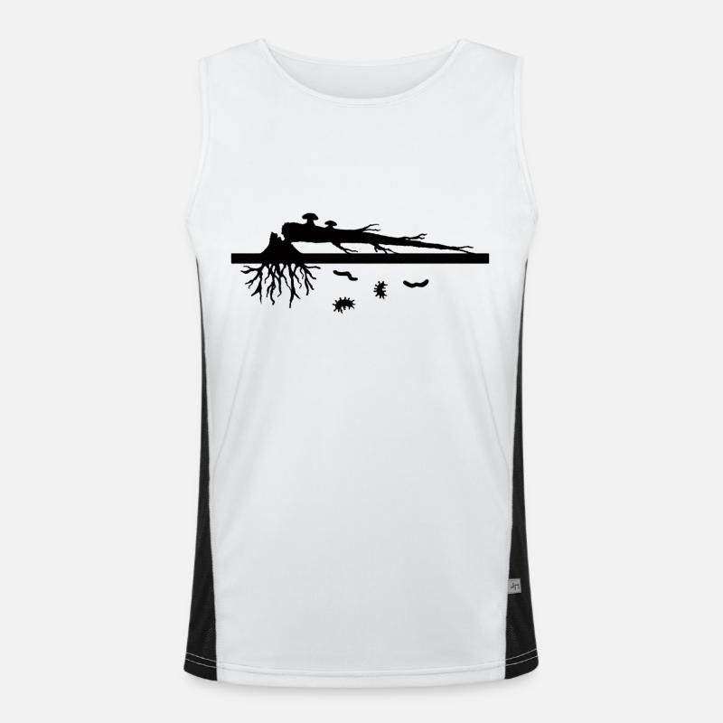 Fallen tree Men's Functional Contrast Tank Top 