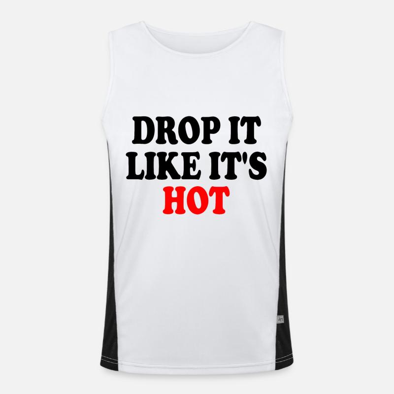 drop it like its hot Débardeur respirant contrasté Homme 