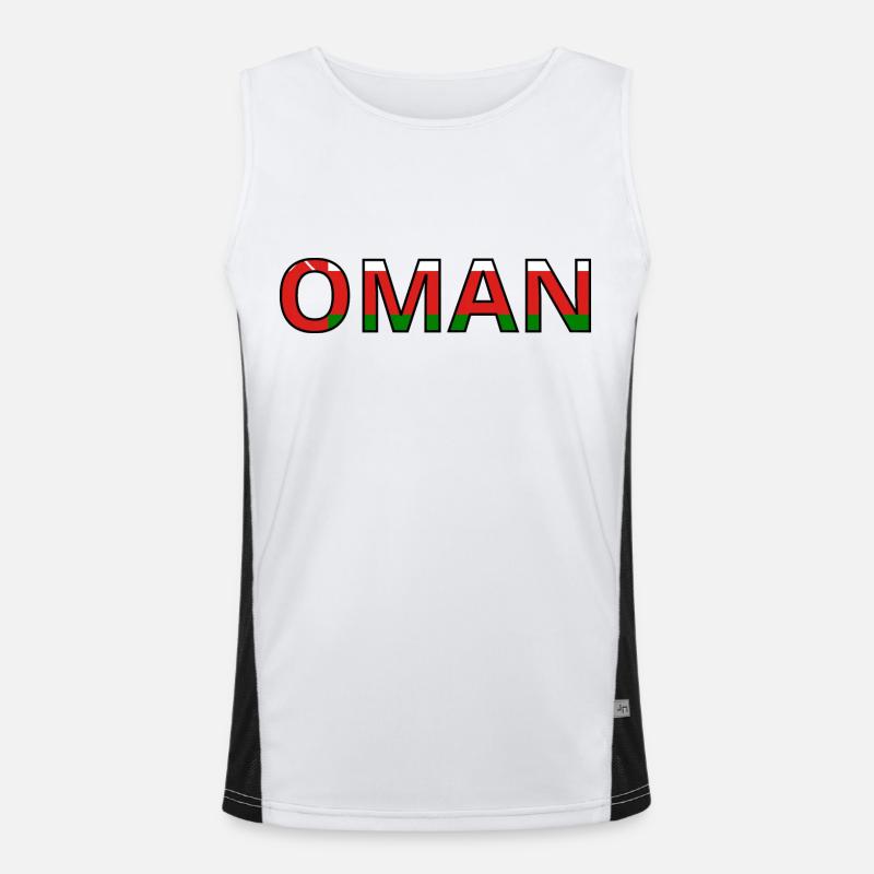 Drapeau Oman Débardeur respirant contrasté Homme 
