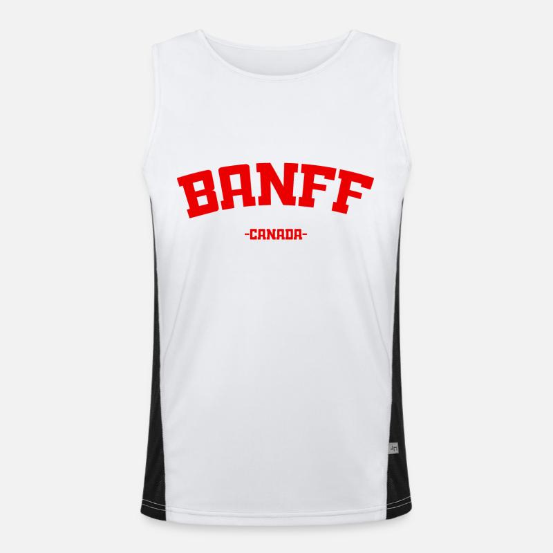 Banff - Canada - Kanada Funktionelles Kontrast-Tank Top für Männer 