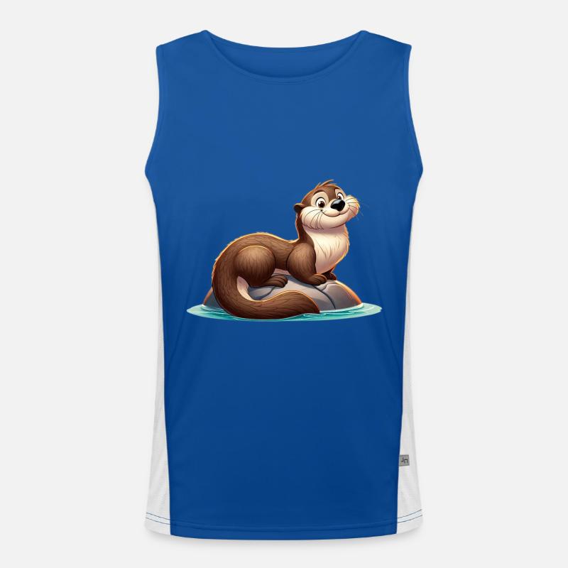 Otter 20 Funktionelles Kontrast-Tank Top für Männer 