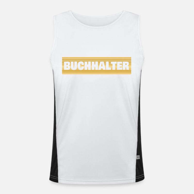 Buchhalter Funktionelles Kontrast-Tank Top für Männer 