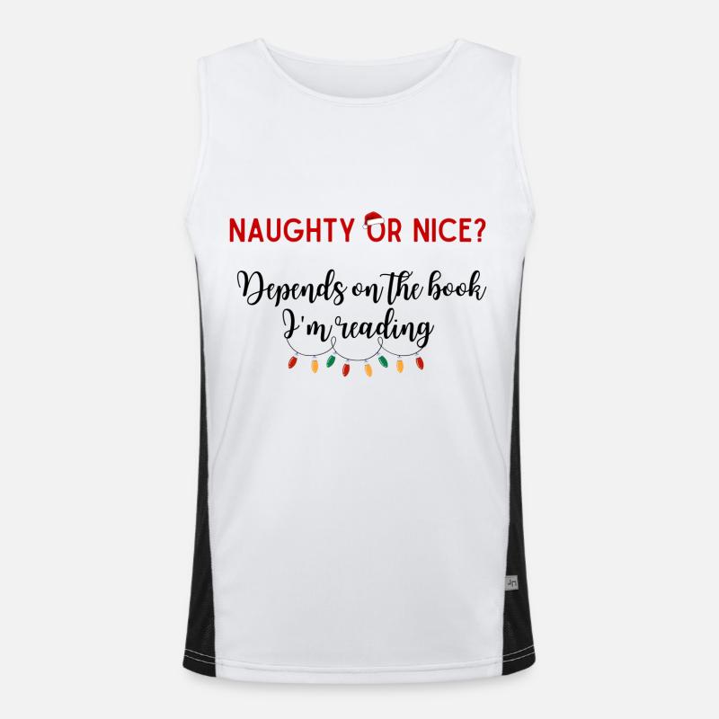 Frech oder nett? Hängt von dem Buch ab, das ich gerade lese Funktionelles Kontrast-Tank Top für Männer 