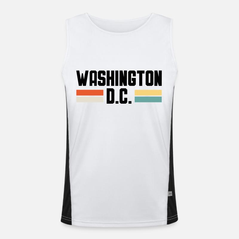 WASHINGTON DC Funktionelles Kontrast-Tank Top für Männer 
