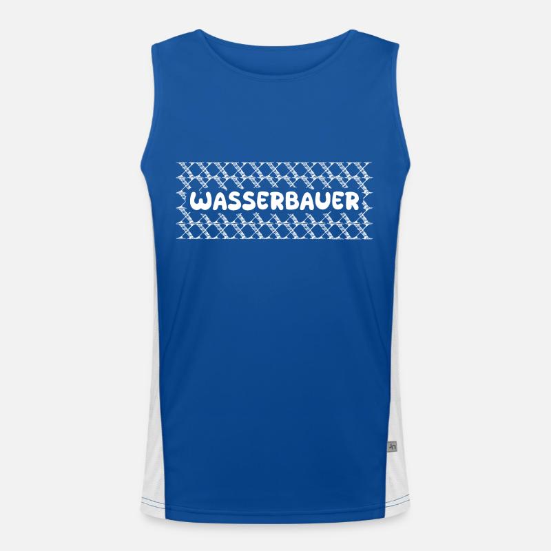Job Hydraulic Engineer Men's Functional Contrast Tank Top 
