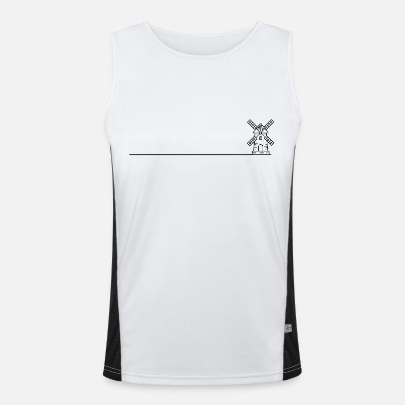 Windmill Mill Icon Men's Functional Contrast Tank Top 