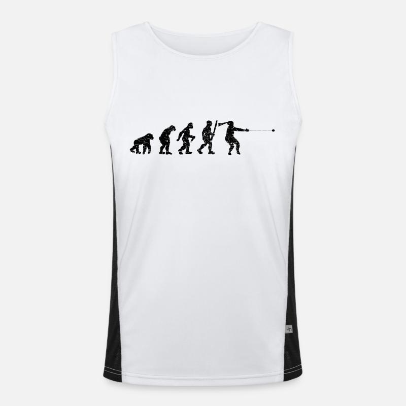 Hammerwerfen Hammerwerfer Evolution Hammerwurf Funktionelles Kontrast-Tank Top für Männer 