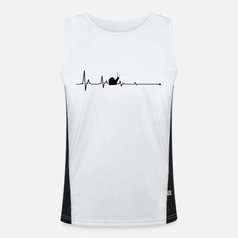 Escargot Heartbeat Escargots Débardeur respirant contrasté Homme 