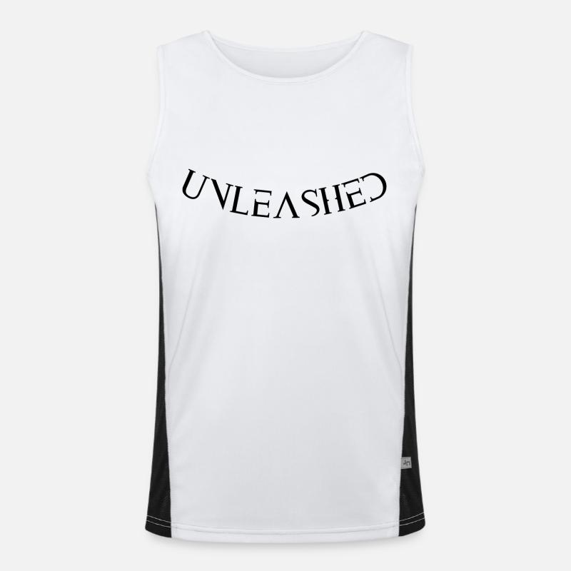 Unleashed Design Funktionelles Kontrast-Tank Top für Männer 