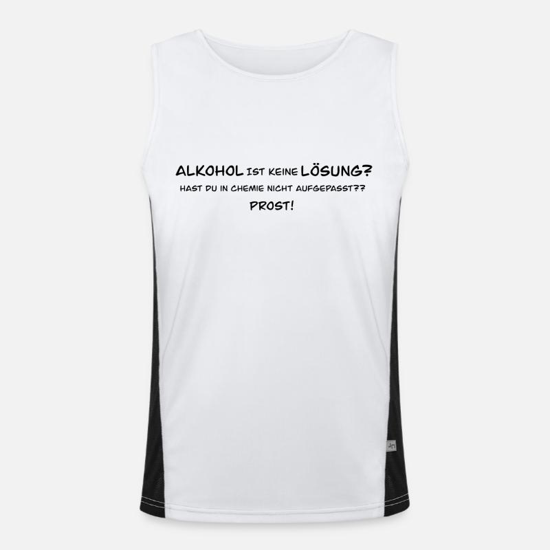 Orak Alkohol Funktionelles Kontrast-Tank Top für Männer 