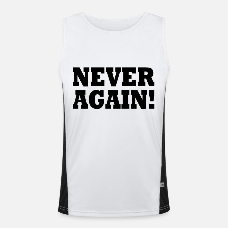 Never again Débardeur respirant contrasté Homme 