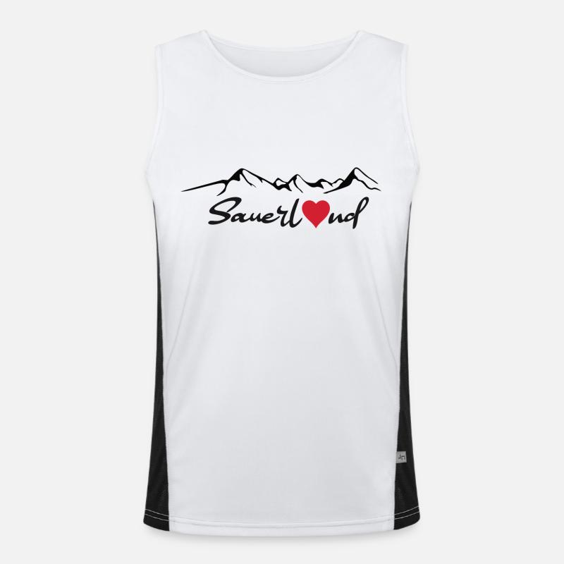 Sauerland Sticker Funktionelles Kontrast-Tank Top für Männer 