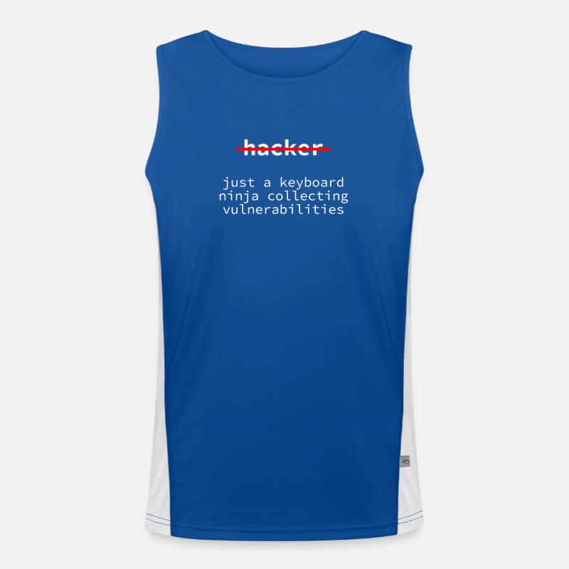 Ethical Hacker, Cyber Security, Hacker, Netzwerk Funktionelles Kontrast-Tank Top für Männer 