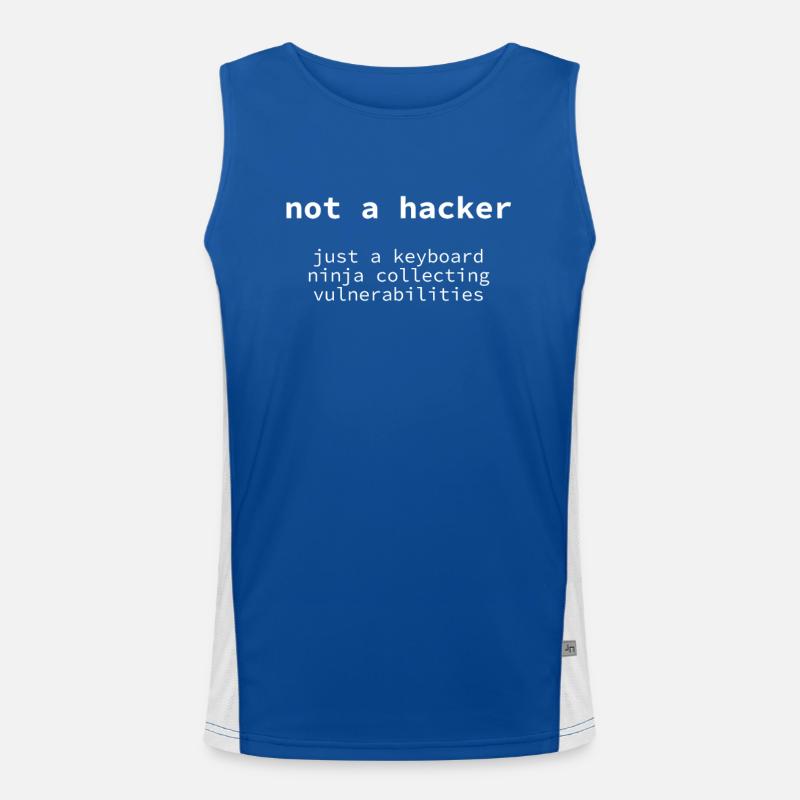 Ethical Hacker, Cyber Security, Hacker, Netzwerk Funktionelles Kontrast-Tank Top für Männer 
