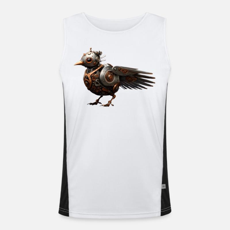 Oiseau Steampunk Débardeur respirant contrasté Homme 