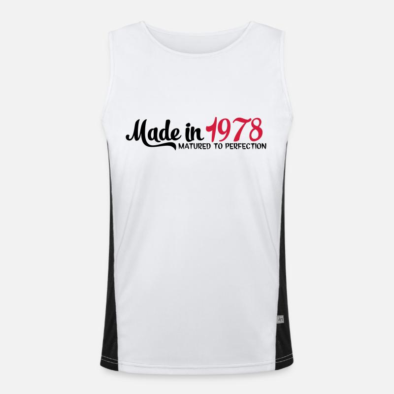1978 Funktionelles Kontrast-Tank Top für Männer 