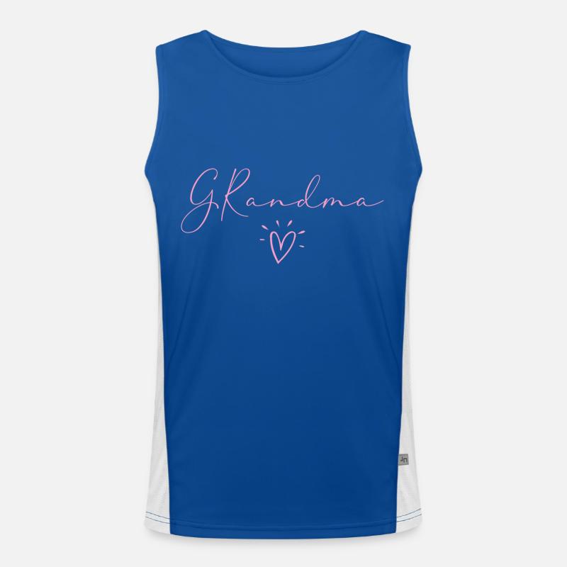 Oma. Funktionelles Kontrast-Tank Top für Männer 