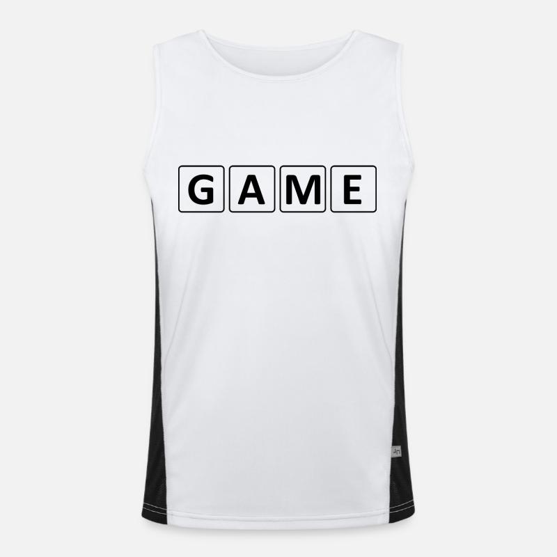 Game Gaming PC Funktionelles Kontrast-Tank Top für Männer 