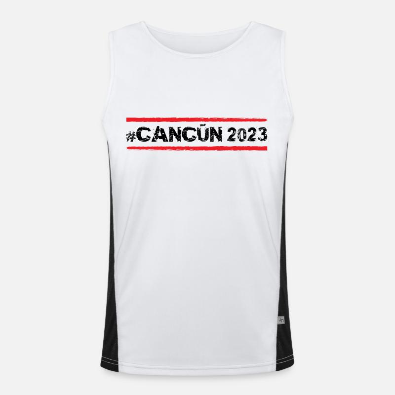 Cancun 2023 Débardeur respirant contrasté Homme 
