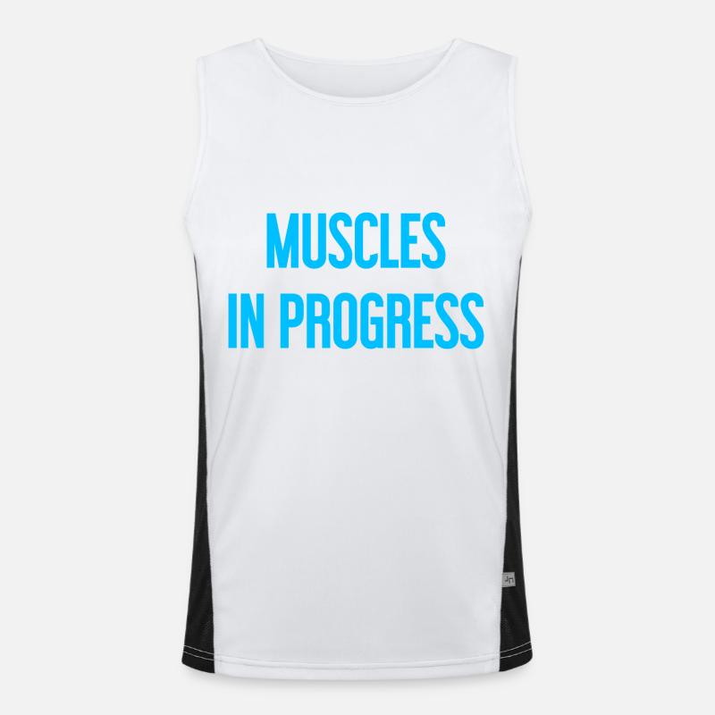 Muscles en progression Débardeur respirant contrasté Homme 