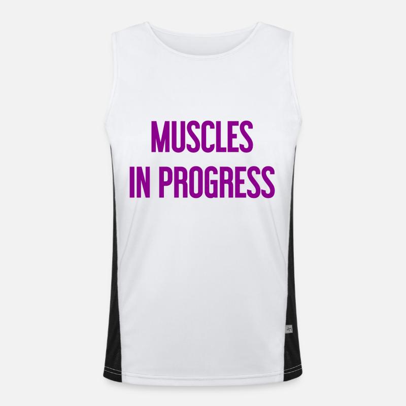 Muscles en progression Débardeur respirant contrasté Homme 