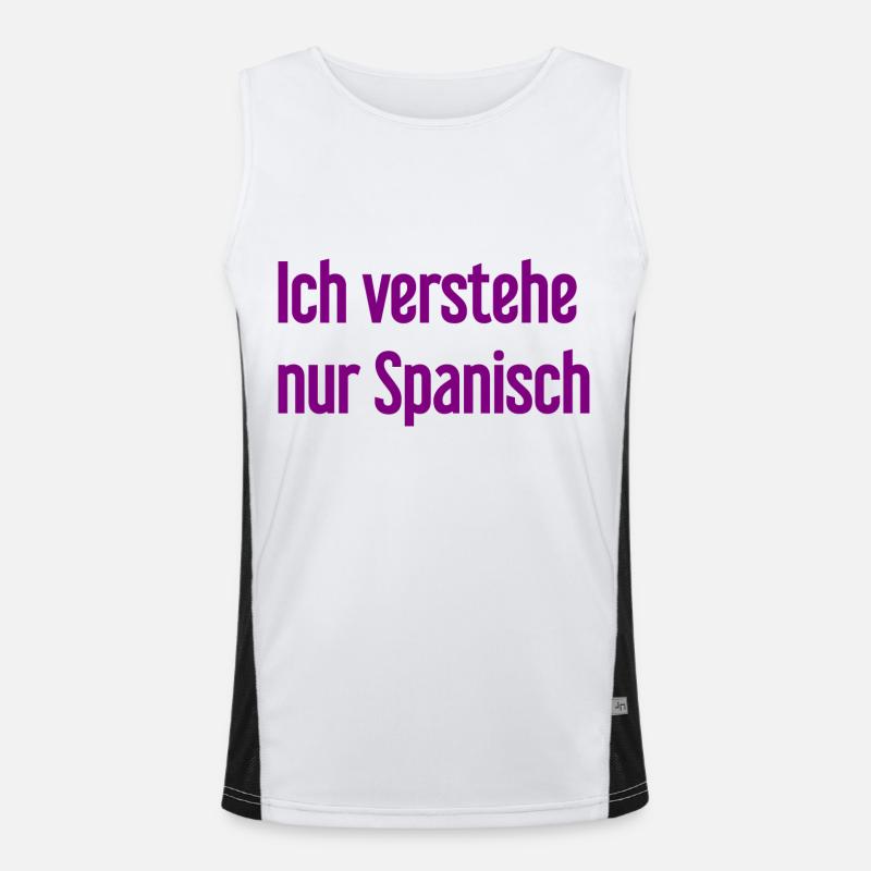 I only understand Spanish Men's Functional Contrast Tank Top 