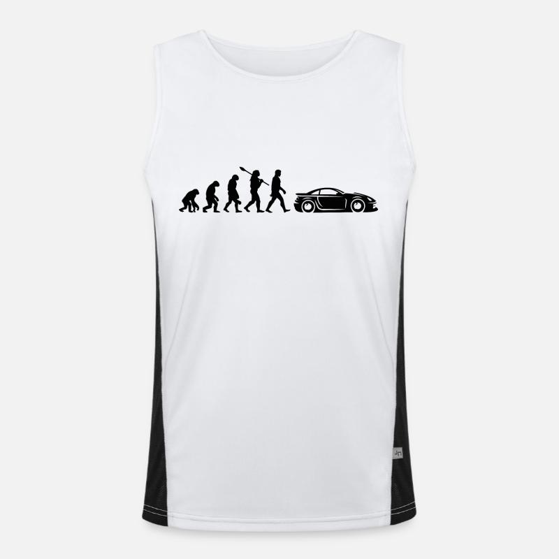 Auto De Sport Evolution Funktionelles Kontrast-Tank Top für Männer 